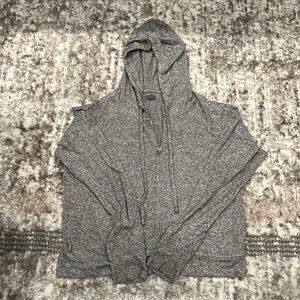 Cozy aerie grey zip up hoodie